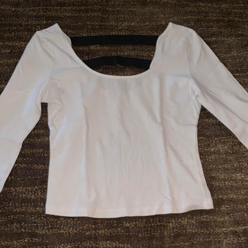 Charlotte Russe Open-Back Crop Top